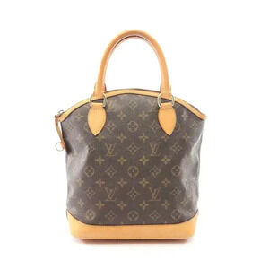 Louis Vuitton Lockit Monogram Top Handle Bag Canvas Leather Brown